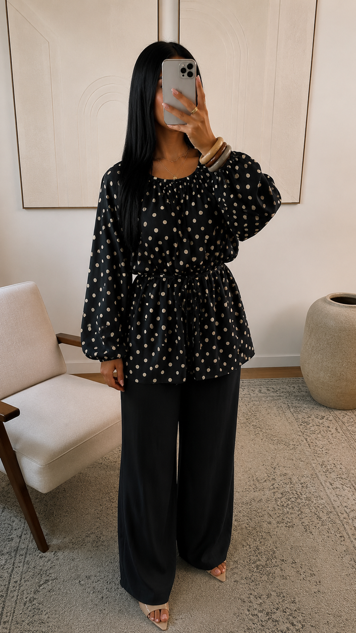 Polkadot twin-set