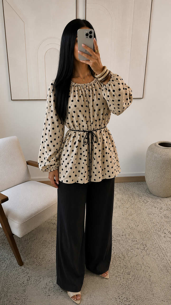 Polkadot twin-set
