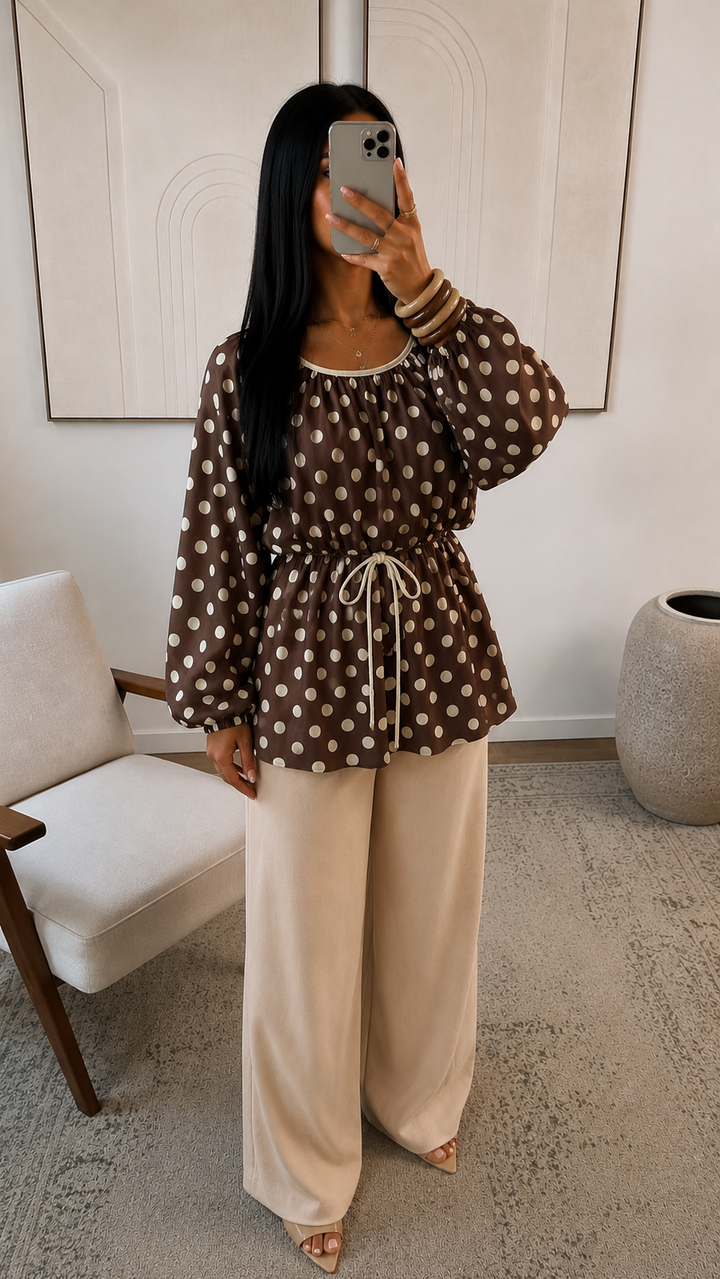 Polkadot twin-set