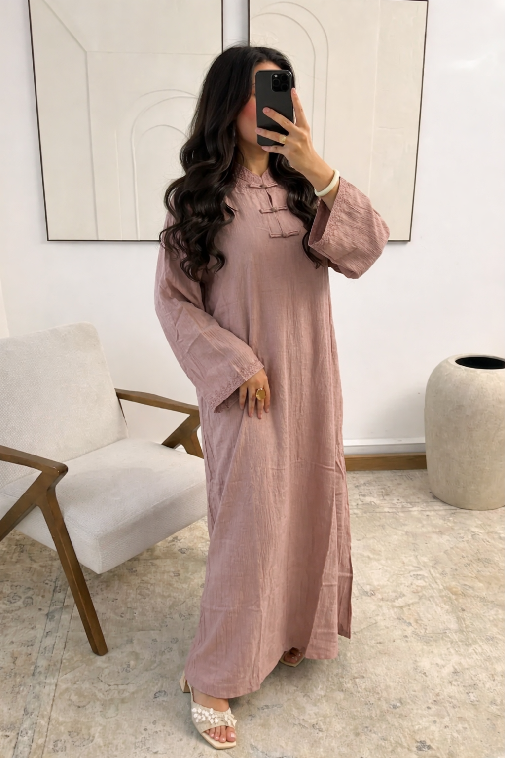 Linnen Asian jurk