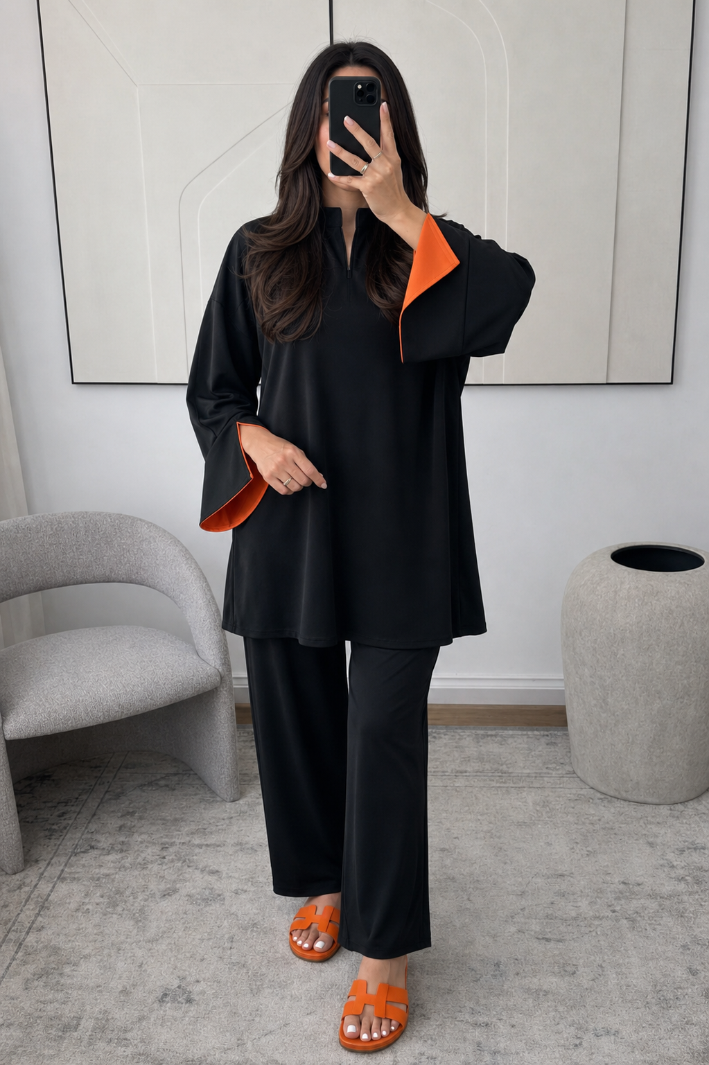 Multi colour zip burkini