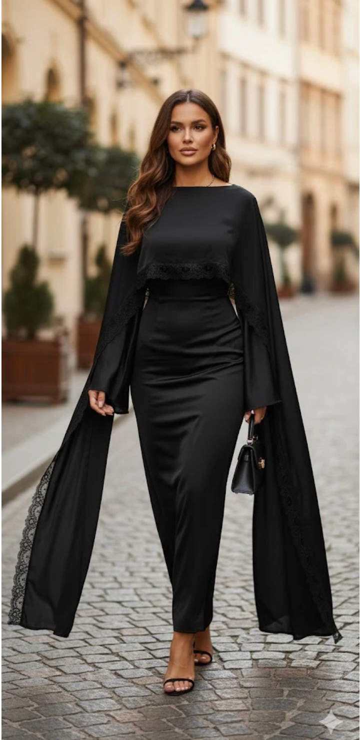 Mira lace abaya