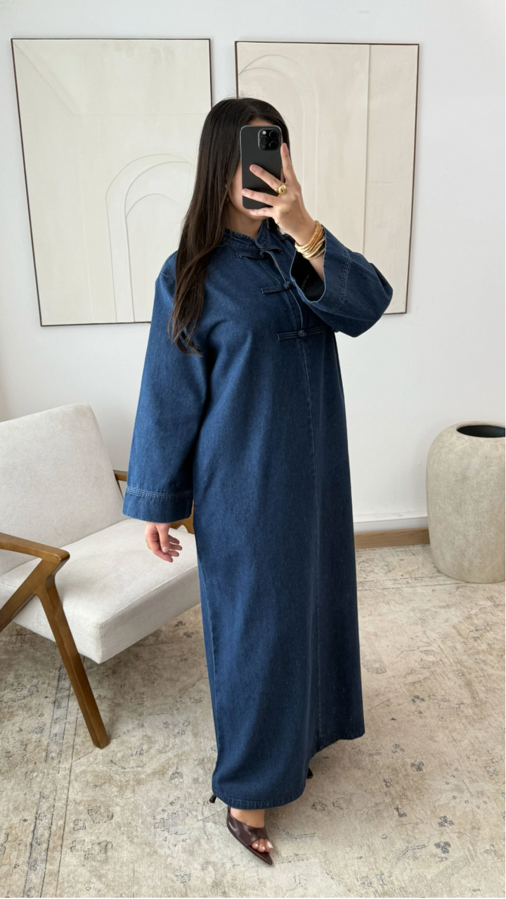 Asian denim dress