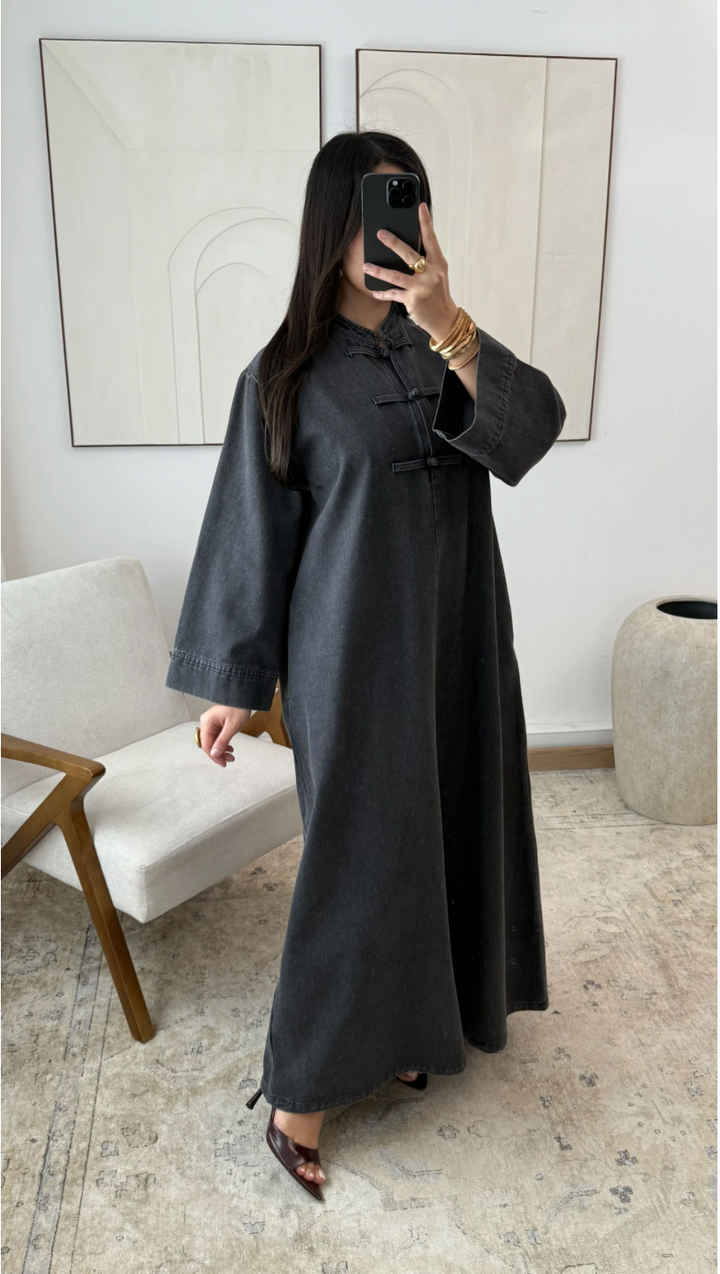 Asian denim dress