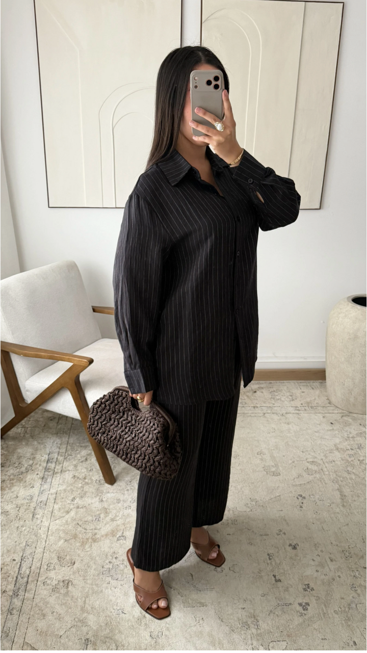 Striped Alaya twin-set