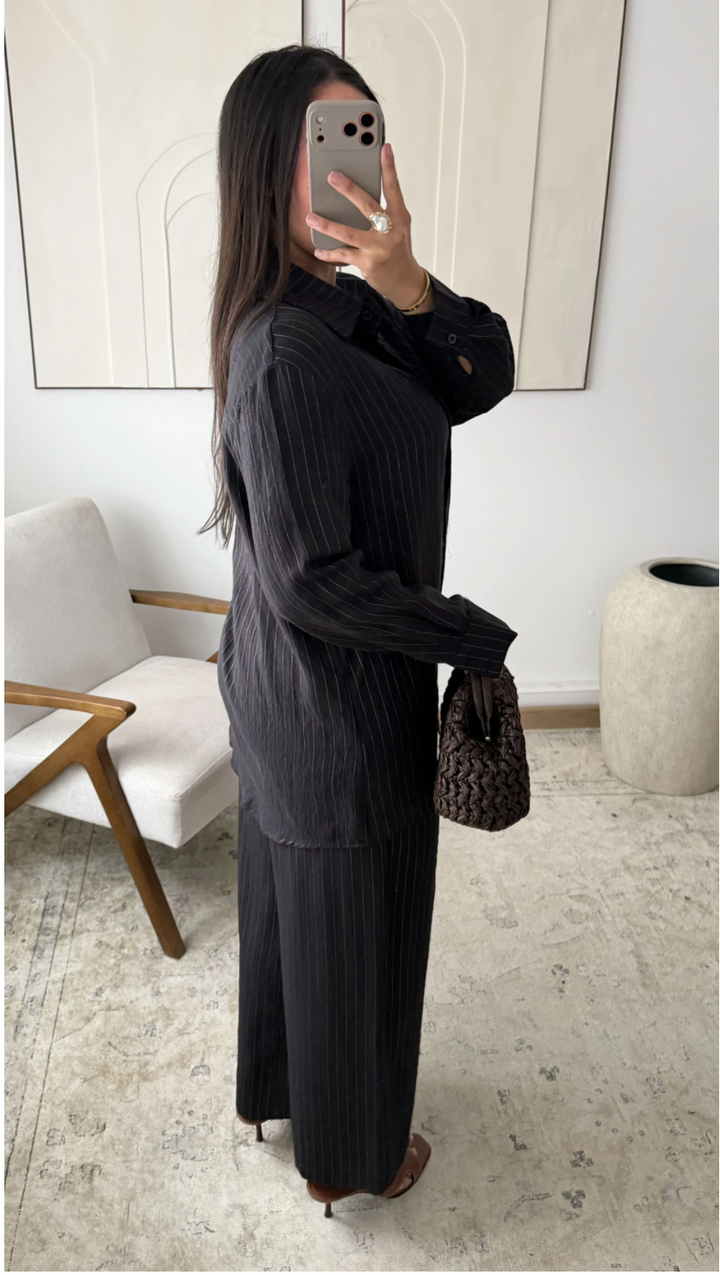Striped Alaya twin-set
