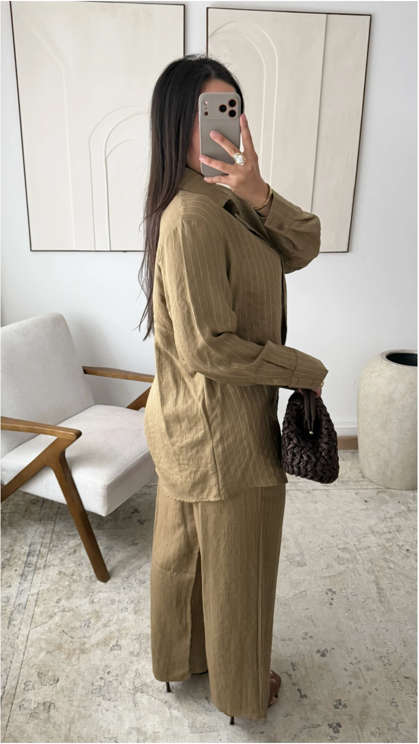 Striped Alaya twin-set